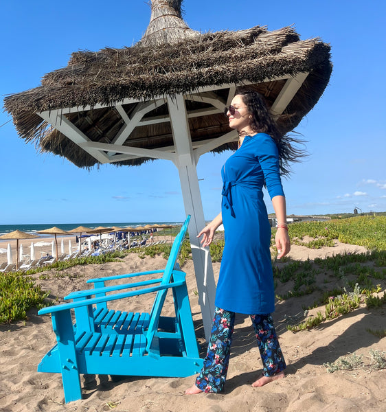 Swimsuit dress  #DR2308S - blue #68