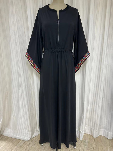 Swimwear dress Dr2302as-Ethnic style Black Long