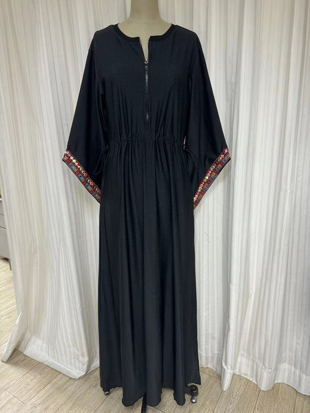 Swimwear dress Dr2302as-Ethnic style Dark tiger Long