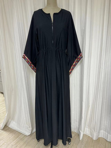 Swimwear dress Dr2302as-Ethnic style Dark tiger Long