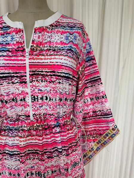 Swimwear dress Dr2302cs-Ethnic style - Ethnic print Medium