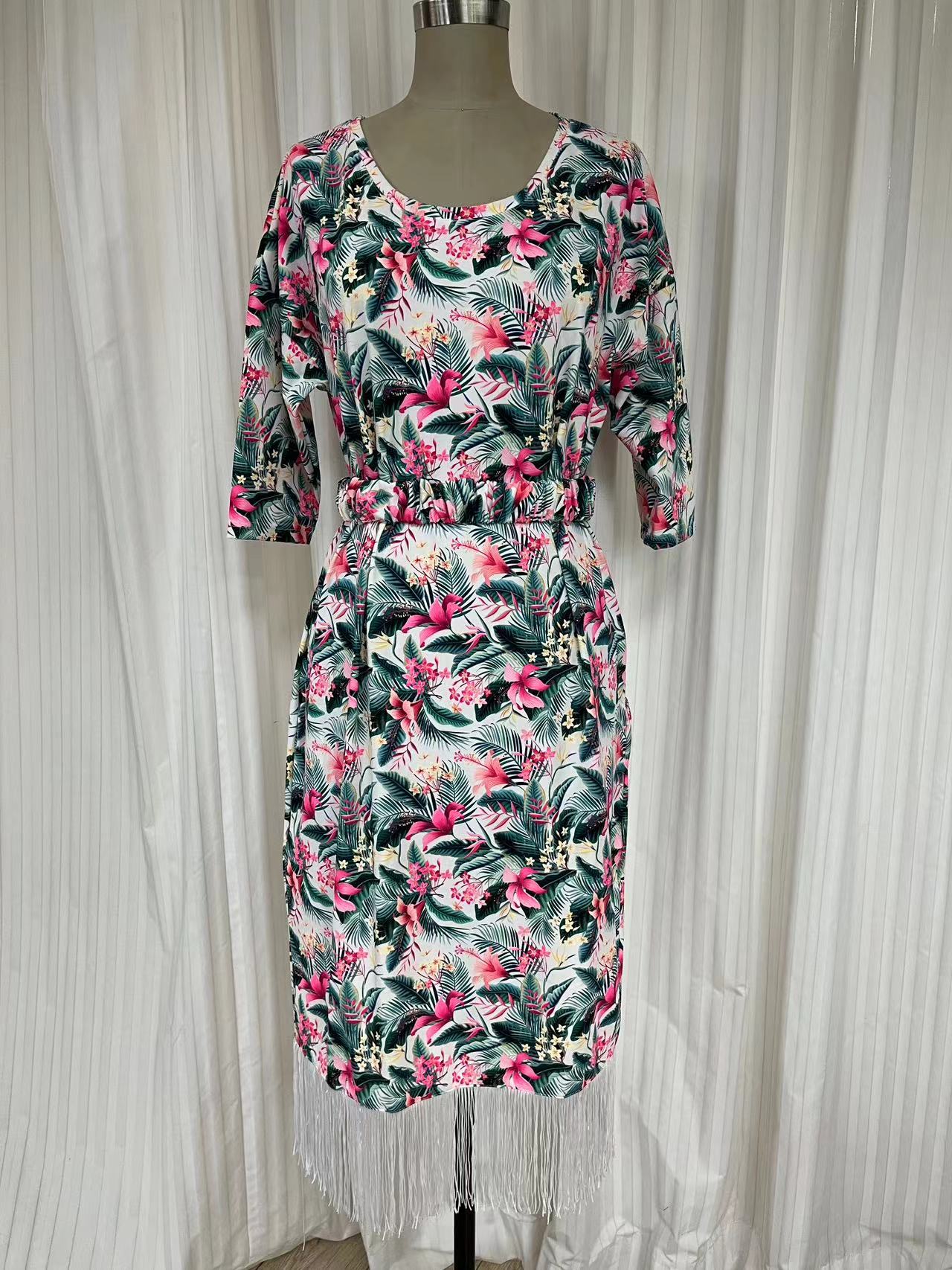 Swimsuit Dress DR2305S- Whleaves