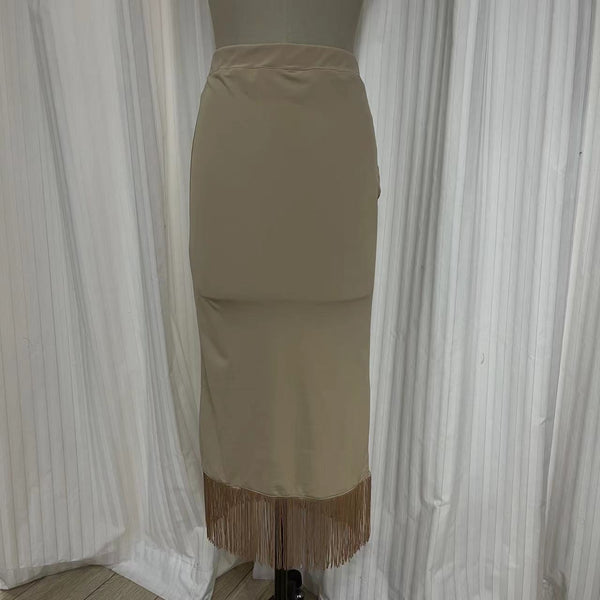 Swimsuit - SK2302S skirt - Greige