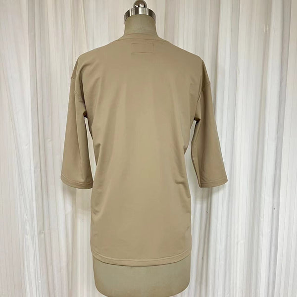 Swimsuit - Tshirt 3/4 sleeves TS2006S - Greige