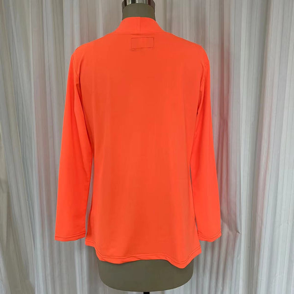 Swimsuit - Cardigan wrap around Car2202S - Fluo orange