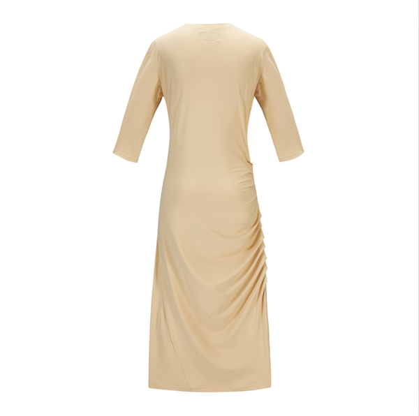  Robe maillot D2051S- beige - avec drapé 