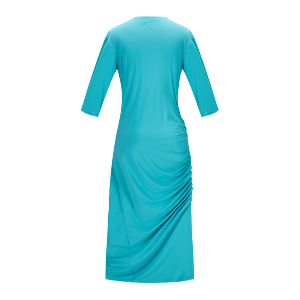 Nouveau!!! Robe maillot D2051S turquoise avec broderies