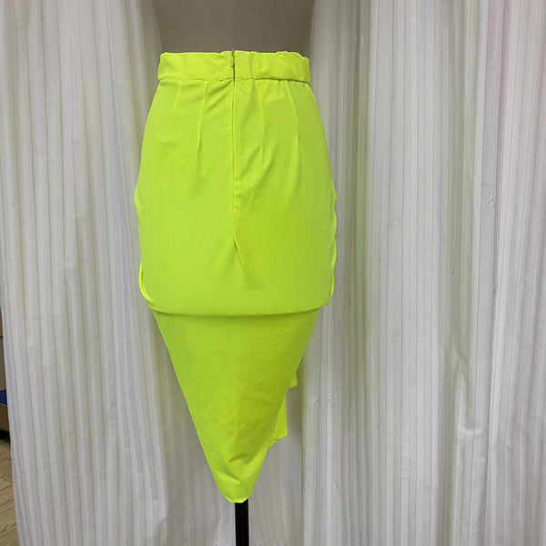 Swimsuit - SK2153S Skirt - Fluo yellow