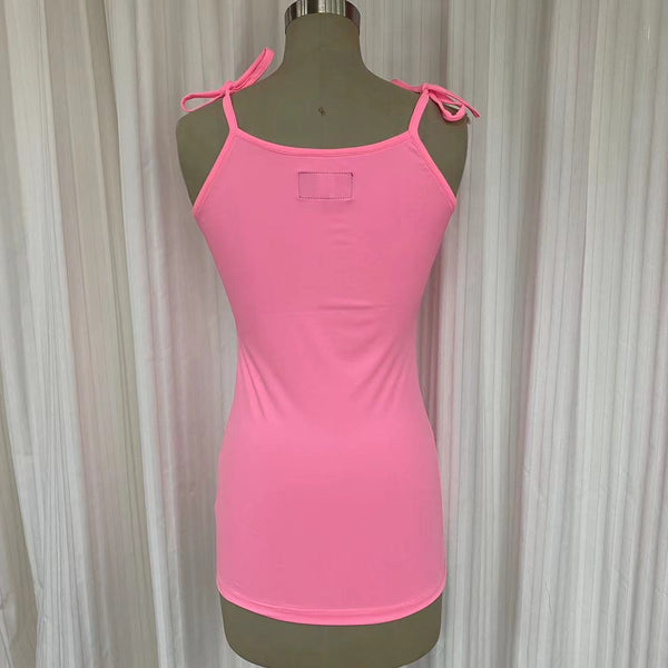 Top bretelles détachables pour la baignade T2201S - Rose fluo