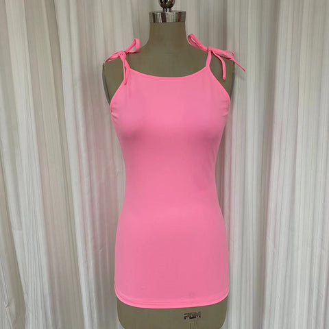 Top bretelles détachables pour la baignade T2201S - Rose fluo