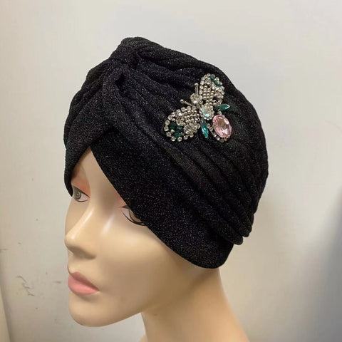 NEW IN! Headwrap with beads pink bee