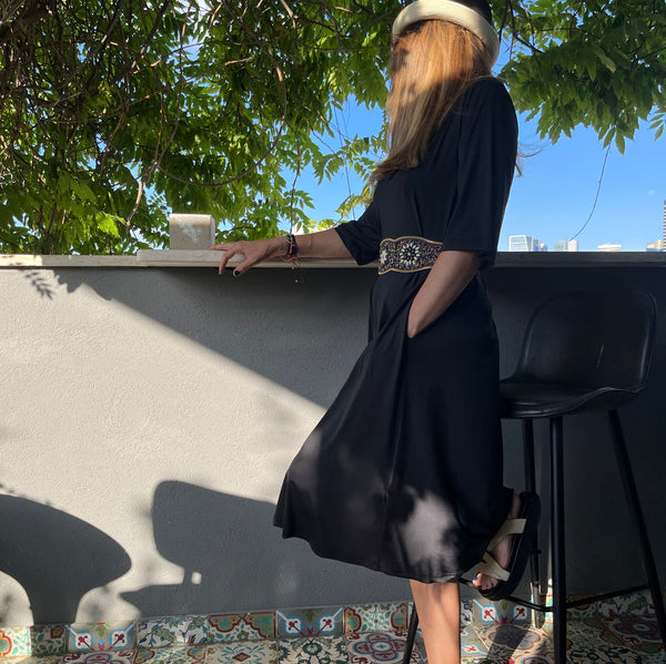SS22 Robe Maillot #D2052S - Noire