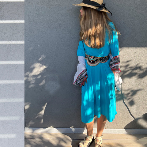 SS22 Robe Maillot #D2052S - Turquoise