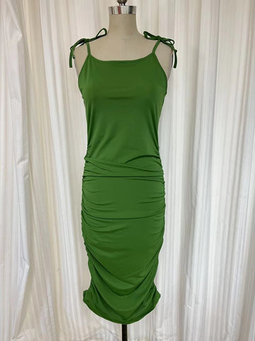  Robe maillot D2202S à bretelles - Vert Pré #72