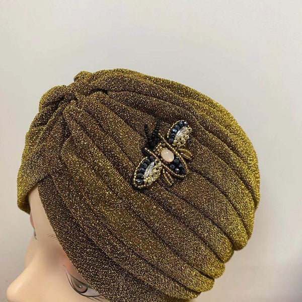 NEW IN! Headwrap with beads bee