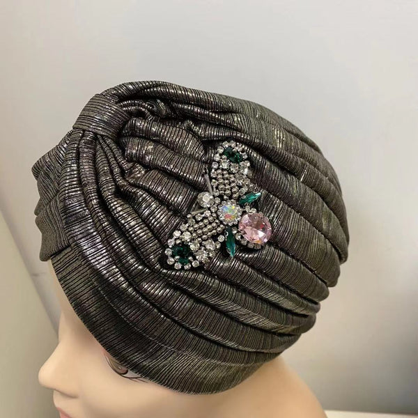 NEW IN! Headwrap with beads pink bee