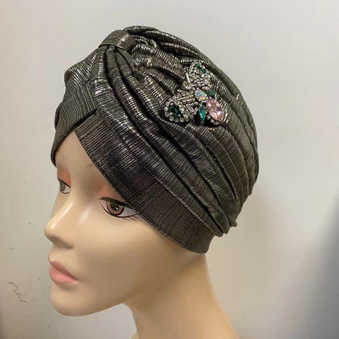 NEW IN! Headwrap with beads pink bee