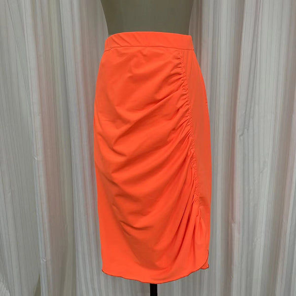 Jupe maillot SK2151S à drapés - orange