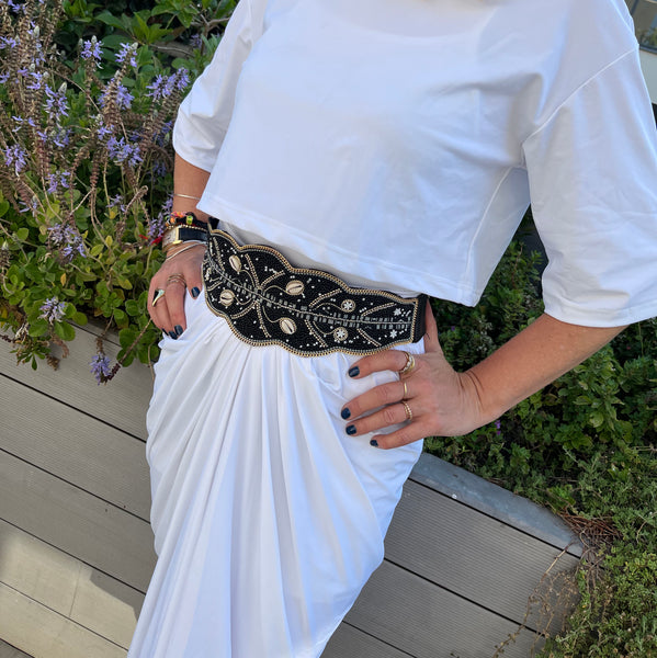 Swimsuit - SK2153S Skirt - White