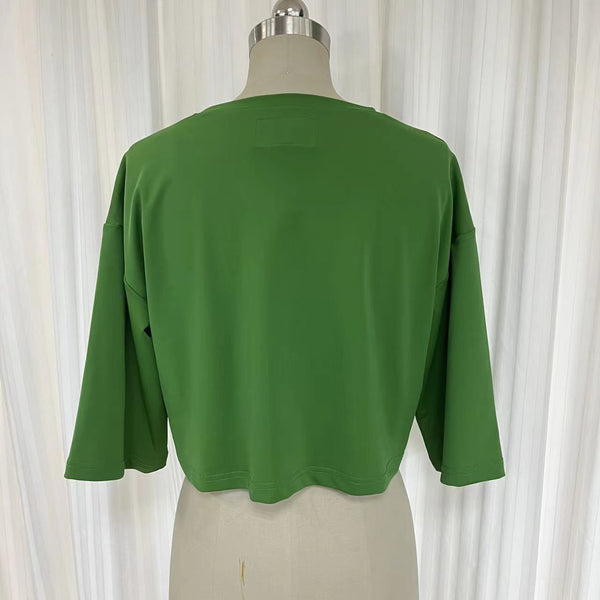 Swimsuit - Cropped Tshirt TS2001S -Grass green #72
