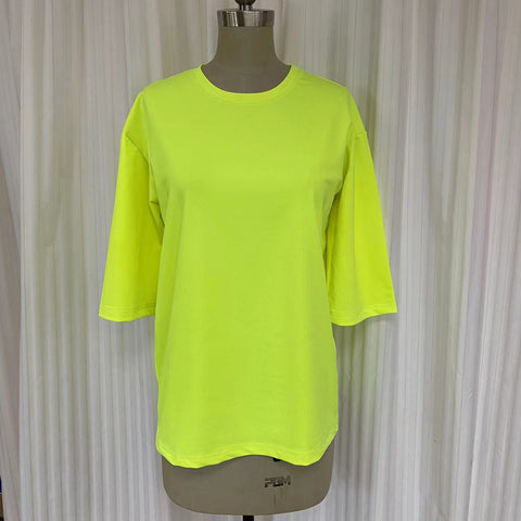 Swimsuit - Tshirt 3/4 sleeves TS2006S - Fluo yellow