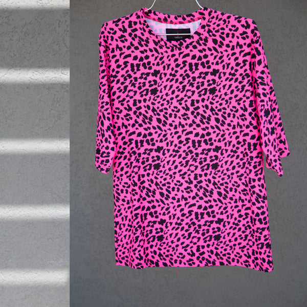 Swimsuit - Tshirt 3/4 sleeves TS2006S - Cheetah print